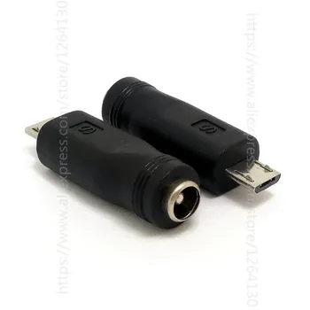 

5.5*2.1 Female to Micro USB Jack Male Adapter Micro 5Pin DC Power Charger Adapter Converter Connector for Phones Tablet