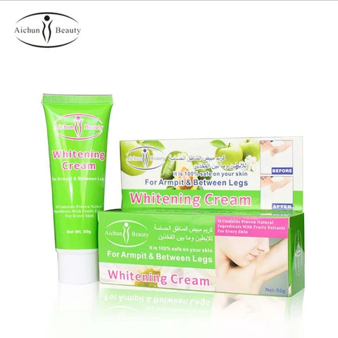 Creme de Beleza de Clareamento Creme de Massagem de Pernas do Joelho Cuidados com a Pele do Corpo Axila Clareador Creme 12 Pcs