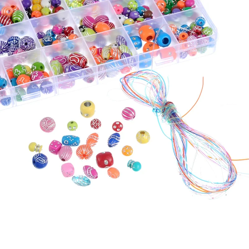 набор бусинок для рукоделия. бусинки в наборе для детей. Beads set набор бисера. разноцветные бусины для детей. разноцветные бусины для детей.