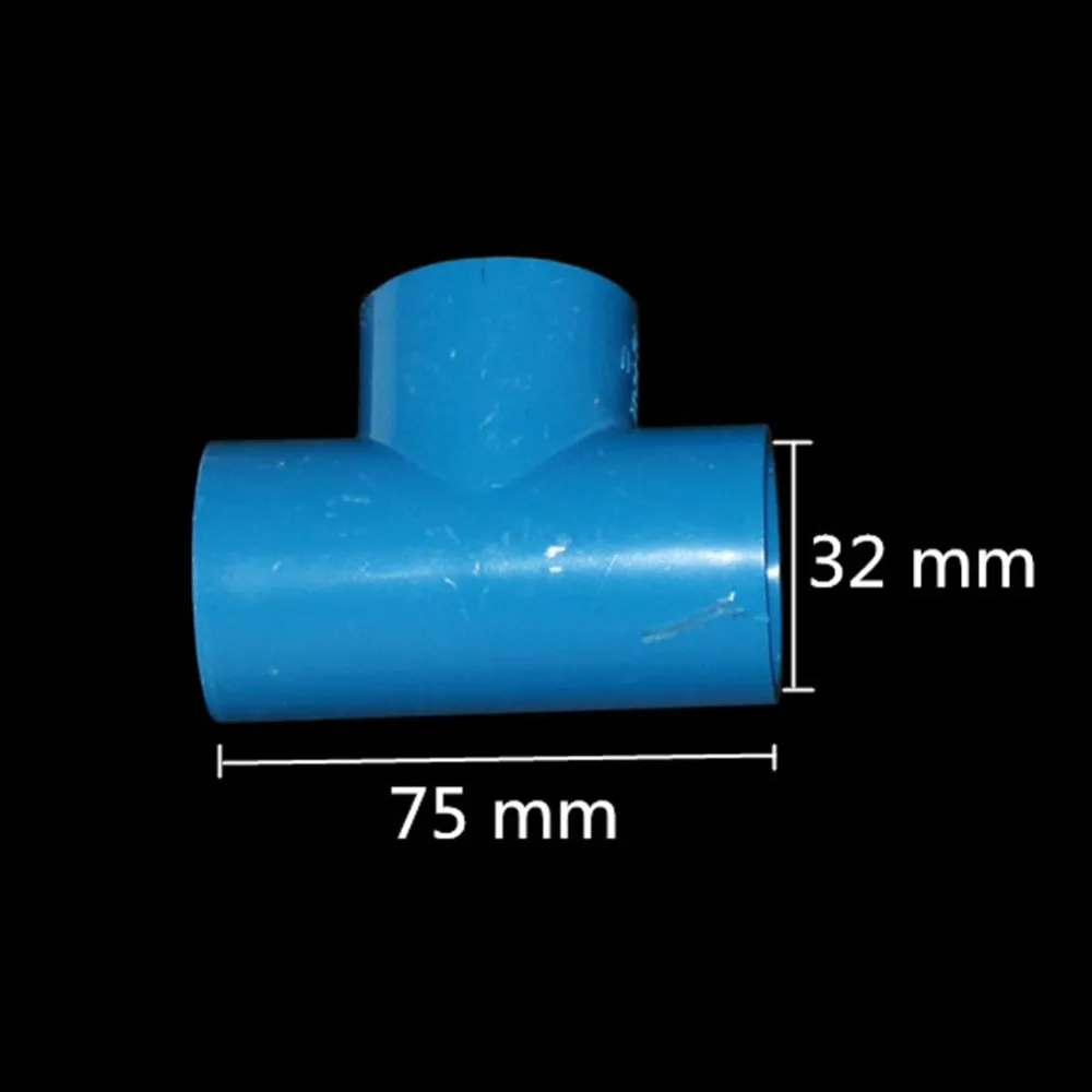 Тройник из ПВХ быстрые разъемы внутренний 32 мм, 25 мм, 20 мм Трубное соединение аквариума адаптер садовое орошение водяное Трубное соединение 3 шт