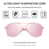 FENCHI 2022 lunettes De soleil femmes UV 400 miroir pilote rose blanc femme soleil gaz nuances Zonnebril Dames Oculos Feminino De Sol ► Photo 3/6