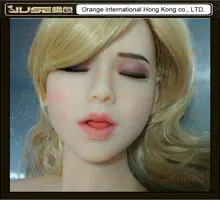 NEW sleeping beauty oral sex soft doll head with tougue,cyberskin soft head for love doll,girl head oral sex masturbators,HD-018