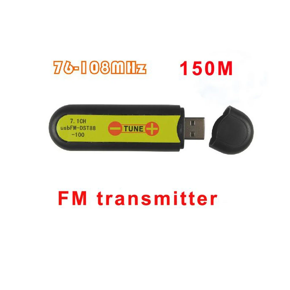

USB FM-DST88-100 FM mini transmitter USB Wireless transmitter cover range 150M