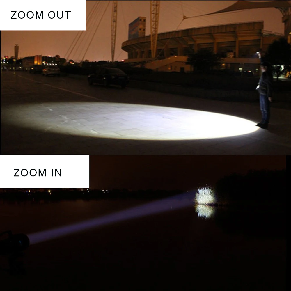 rechargeable led torch Super Brigh LED Flashlight Zoom L2 Led Lamp Bead Torch 5 Mode Mini Camping Lamp Waterproof Use 18650 Rechargeable Battery mini led flashlights