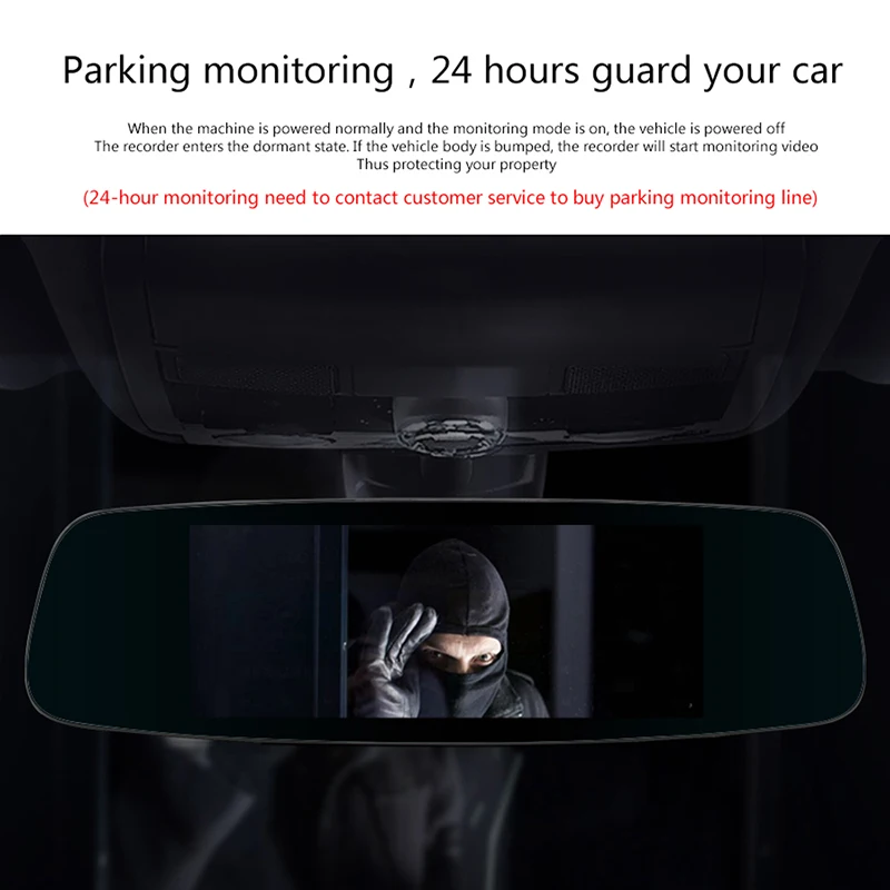 Junsun A800 автомобиля GPS зеркало видеорегистратор Камера 7 &quotAndroid 4 г Bluetooth Full HD 1080 P