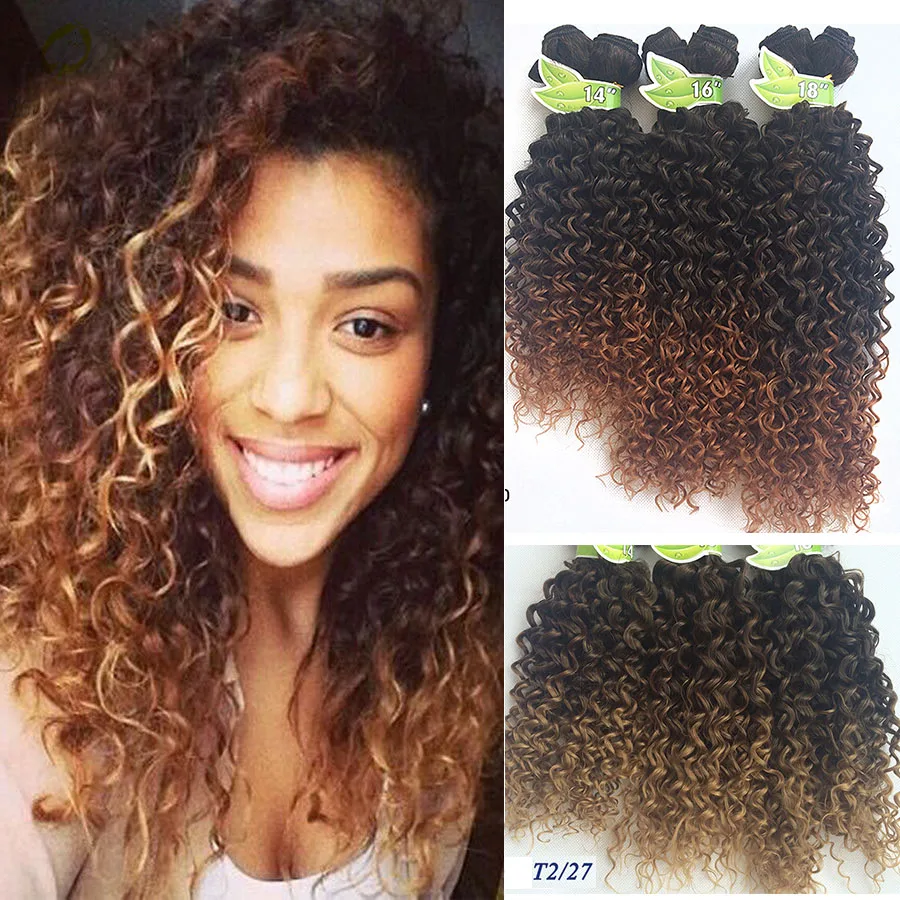 crochet braids hair blonde and black hair weave ombre braiding hair ...