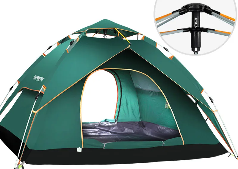 

Automatic hydraulic spring outdoor tent camping bunk rain families suit