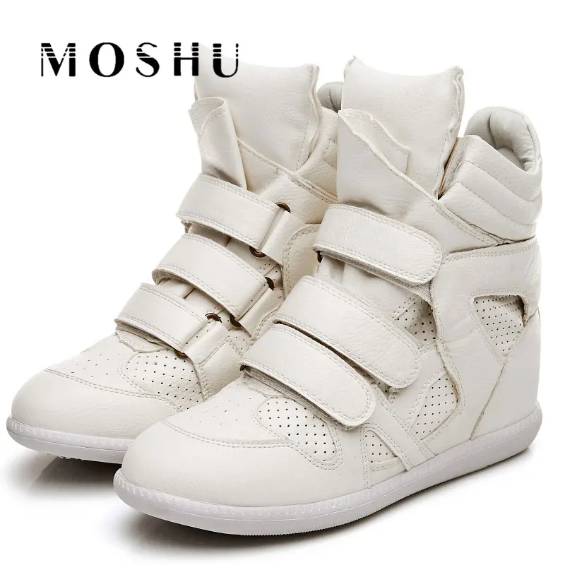 

Designer Women Winter Ankle Boots Female High Top Platform Hook Loop Height Increased Sneakers Casual Shoes Bottes