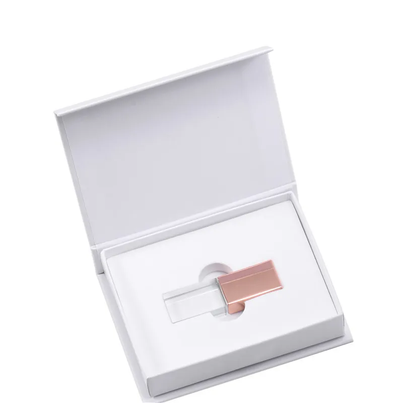JASTER логотип Кристалл Usb 2,0 флэш-накопитель с подарочной коробкой 2 ГБ 4 ГБ 8 ГБ 16 ГБ 32 ГБ 64 ГБ(более 10 шт бесплатный логотип - Цвет: C