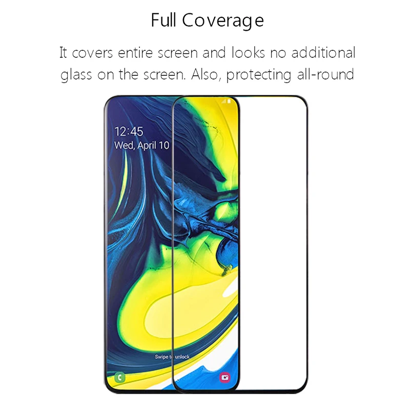 Защитная пленка для экрана из закаленного стекла для Galaxy A90, пленка для samsung Galaxy A80 A70, 3D полноэкранный чехол для телефона, чехол