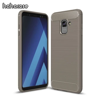 

100pcs Luxury Carbon Fiber Soft TPU Case For Samsung A9 Star A3 A5 A7 A6 A8 Plus 2016 2017 2018 A6S A9S Rugged Armor Back Cover