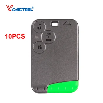 

10pcs 3 Buttons Remote Car Key Shell Free Shipping Replacement FOB Original For Renault Laguna Smart Key Card With Uncut Blade