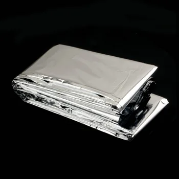 

1pc Hot Portable Water Proof Emergency Survival Rescue Blanket Foil Thermal Space First Aid Sliver Rescue Curtain Outdoor