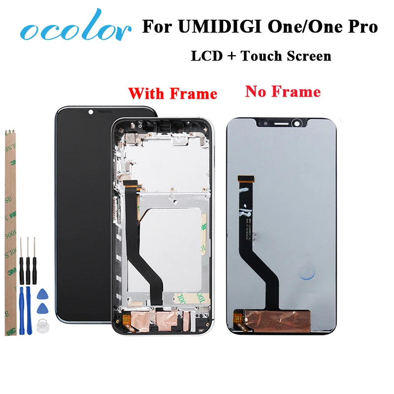 

ocolor For UMI Umidigi One LCD Display and Touch Screen With Frame Assembly Parts With Tools For UMI Umidigi One Pro LCD