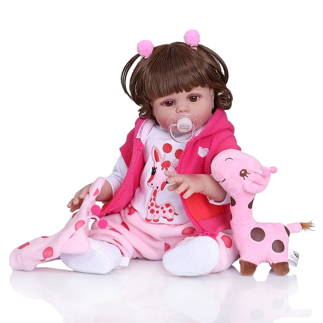 Roupa Para Boneca Bebê Reborn Coelho Com Bolinha, NPK DOLL, Rosa