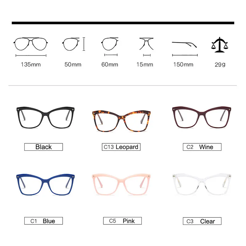 Fashion Woman Acetate Optical Eyeglasses Big Size Oversized Stylish Frame Spectacles for Women Prescription Glasses Frame Female