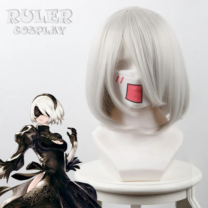 

NEW Game High quality YoRHa No.2 Type B 2BYoRH 2A 9S 2B wig Cosplay Wig NieR:Automata Costume Play Wigs Women Costumes Hair