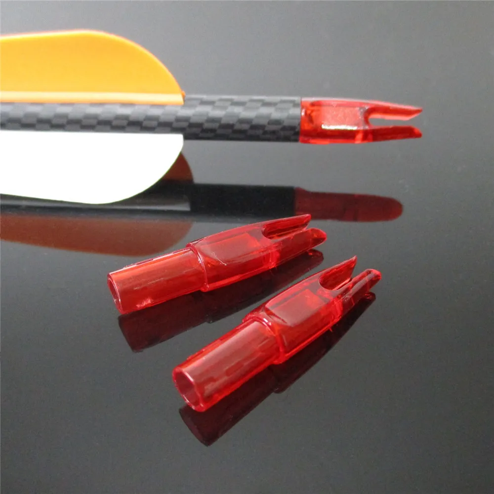 archery arrow nocks clear red (9)