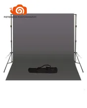 Professional hot sale photography Studio accessories,2m*3m Background Support stand +10′ x 20′ Grey Backdrop+one Black Carry Bag
