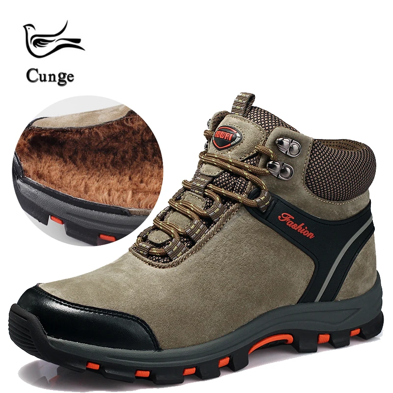 cunge Outdoor Men Hiking Shoes classics Style Lace Up Men Trekking Sport Shoes Jogging Trekking Sneakers climbing boots Winter cunge Outdoor Men Hiking Shoes classics Style Lace Up Men Trekking Sport Shoes Jogging Trekking Sneakers climbing boots Winter