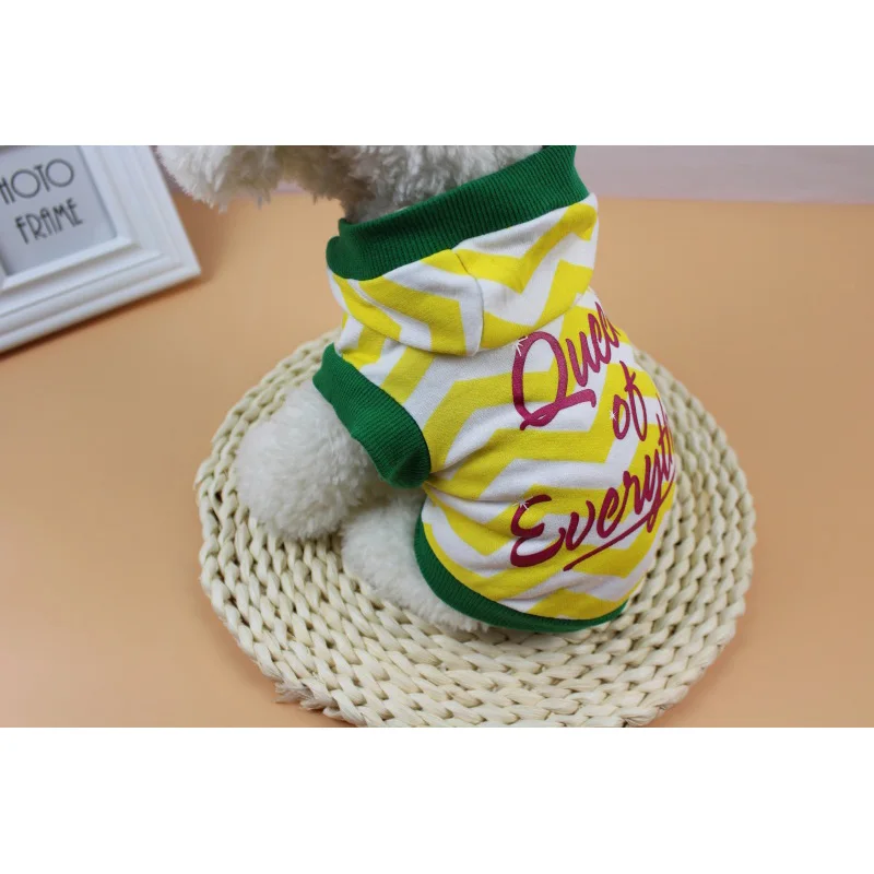 

Spring/Summer Dog Pet Hooded T-shirt Dog Striped Hoodies Cute Holiday Pet Clothing Size XS-XL Halloween Holidays Casual Clothes