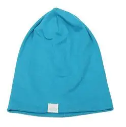 Г. детская шапочка с отворотами/хипстерская шапка/шапочки для мальчиков с отворотами/Детские шапочки - Цвет: Синий