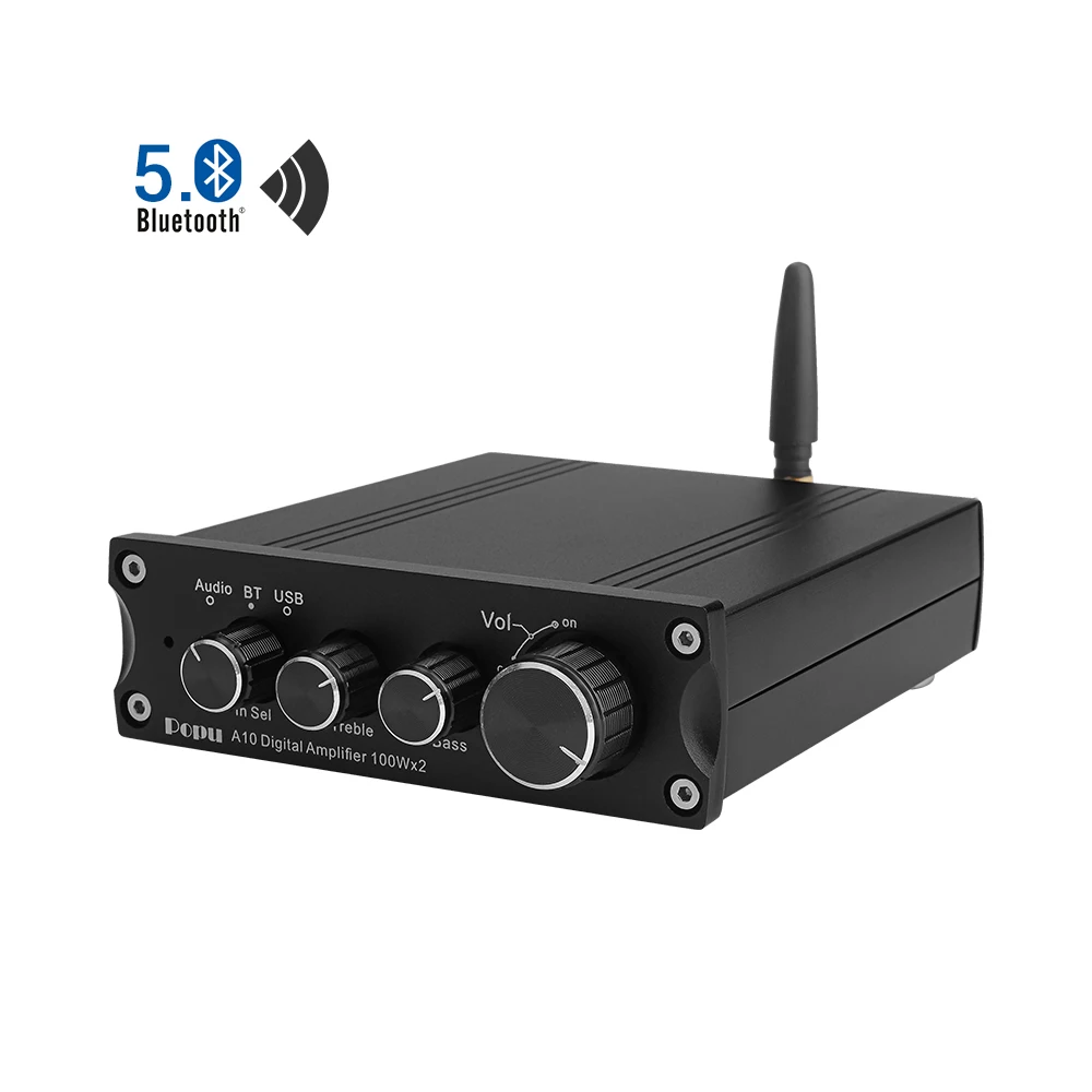 HIFI TPA3116 цифровой усилитель мощности Bluetooth 5,0 аудио приемник PCM5102 Класс D 2,0 канал 100 Вт* 2 ампер с декодером для телефона