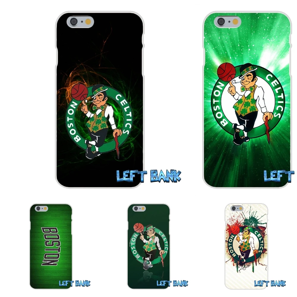 Boston Celtics logo Soft Silicone TPU Transparent Cover Case For iPhone