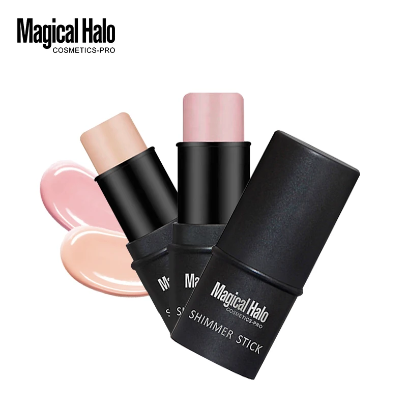 

Brand New 2 Color Face Contouring Makeup Shimmer Stick Highlighter Stick Pen Brighten Skin 3D Face Bronzer Highlighter Powder
