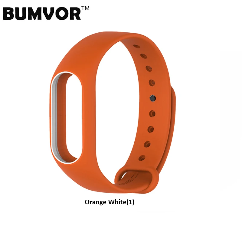 Цветной силиконовый браслет BUMVOR, двойной цветной сменный ремешок для mi band 2, Xiaomi mi, 2 браслета