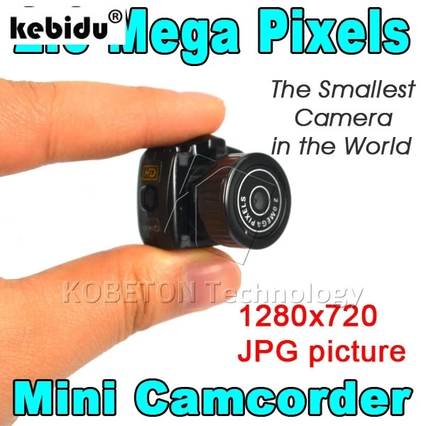 

kebiduY2000 200W Micro Portable Camera HD CMOS 2.0 Mega Pixel Pocket Video Audio Digital Mini Camcorder 640*480 480P DV DVR 720P