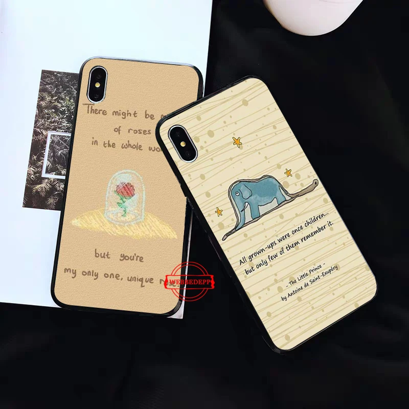 Мягкий силиконовый чехол little prince fox для iPhone 5 SE 5S 6 6S Plus 7 8 11 Pro X XS Max XR|Бамперы| |