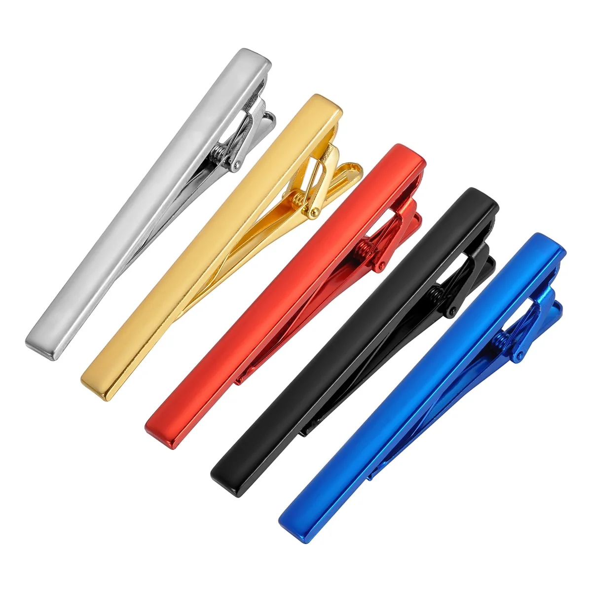 

Classic Matte Tie Bar Men Jewelry Simple Brushed Smooth High Quality Tie Clip Clasp 6 Colors Copper Tie Pin Gifts