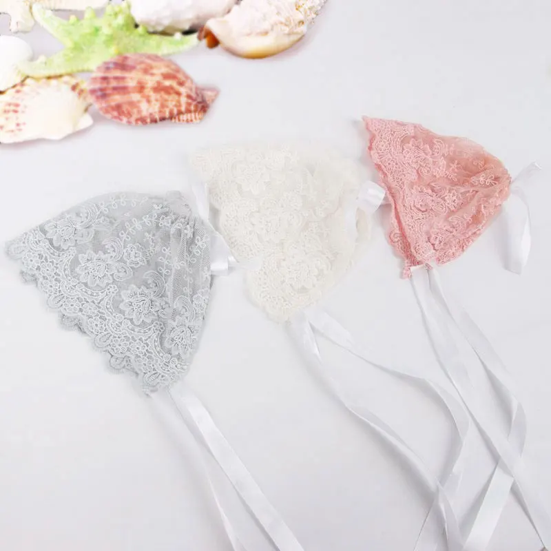 

Infant Newborn Girls Kids Lace Floral Hat Cap Beanie Bonnet Hats Photo Prop