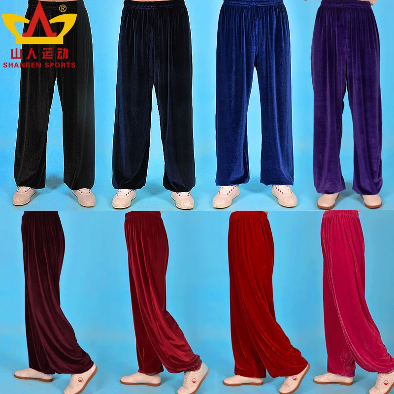 Buy taichi pants martial art pants Corduroy soft yoga