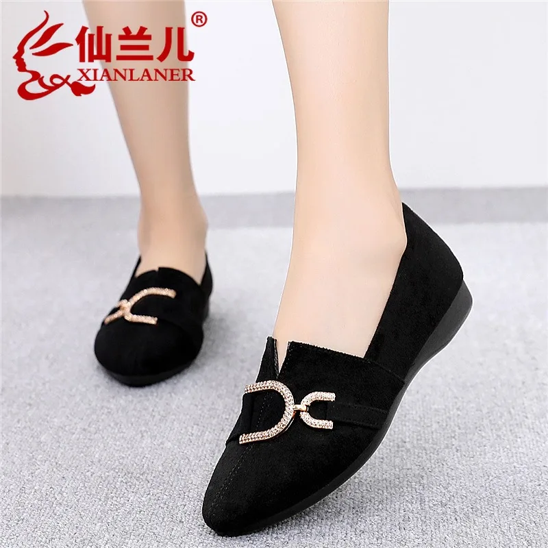 

flat-bottomed pointed women's shoes spring new peas shoes female cloth shoes fashion wild single shoes