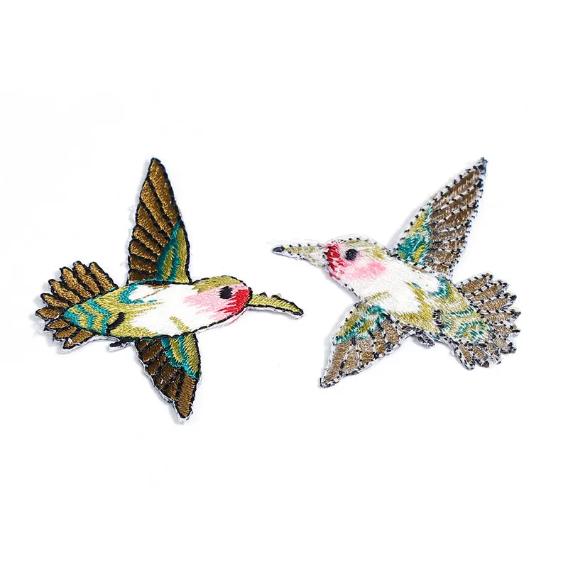 Нашивки DoreenBeads с птицами и животными вышитые нашивки утюгом для аппликаций