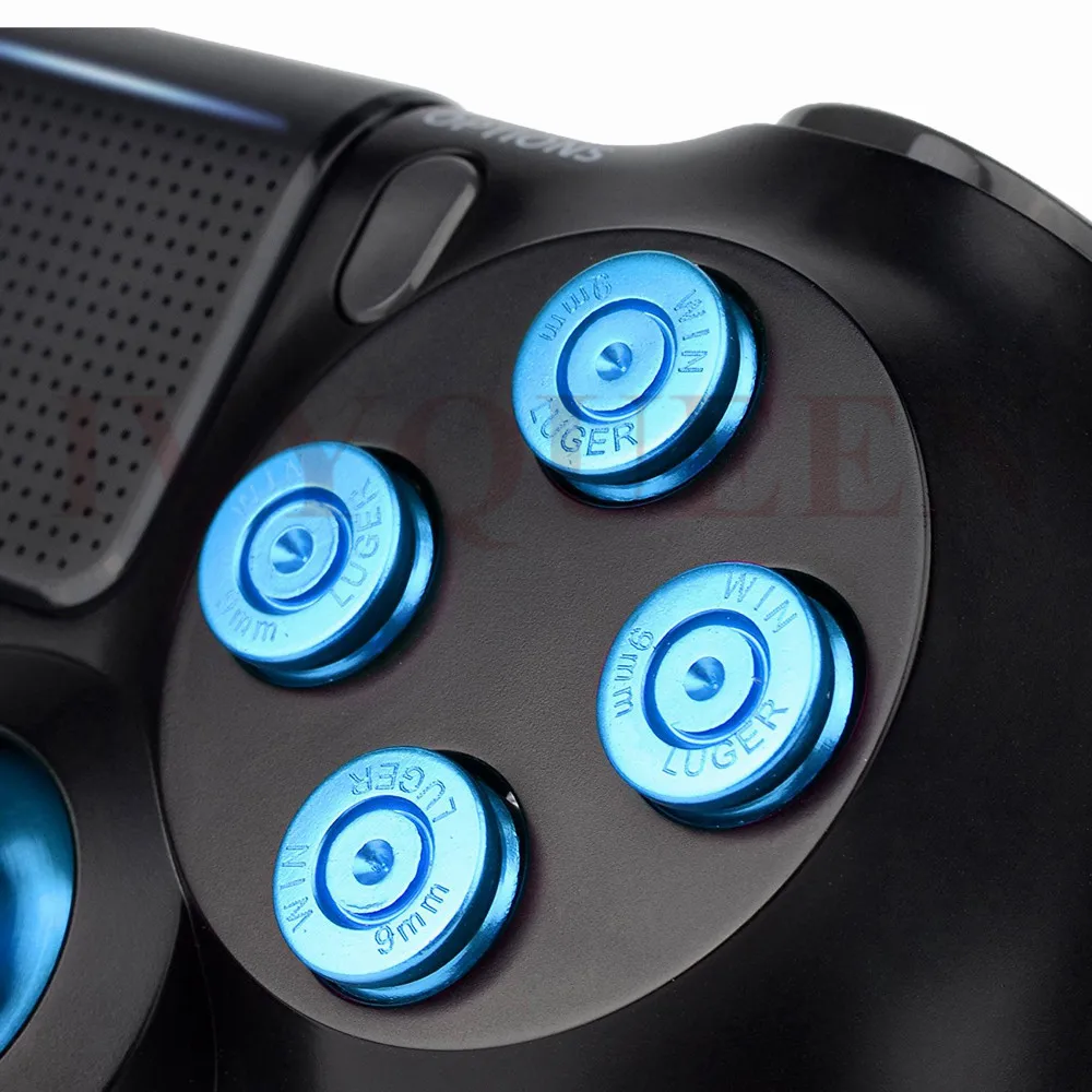 for ps4 pro slim metal buttons blue     04