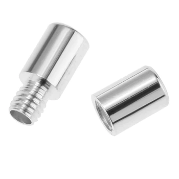 

1pcs 925 Sterling Silver color Screw Clasp Beads Connector For Jewelry Making S 2