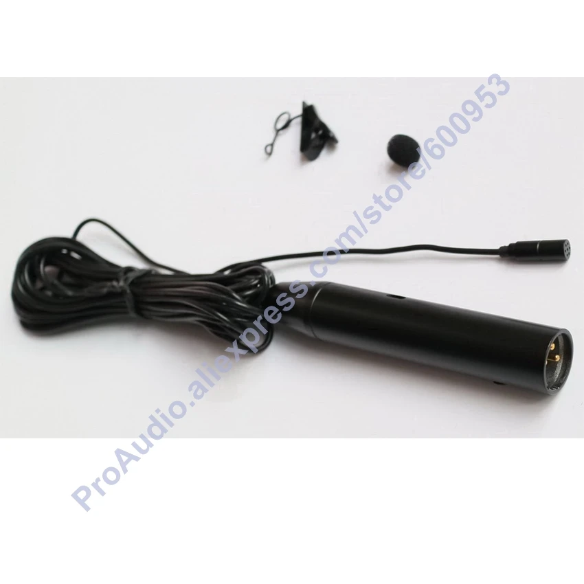 Профессиональный петличный микрофон MICWL ME2 XLR папа 3pin с зажимом на лацкане 48 В