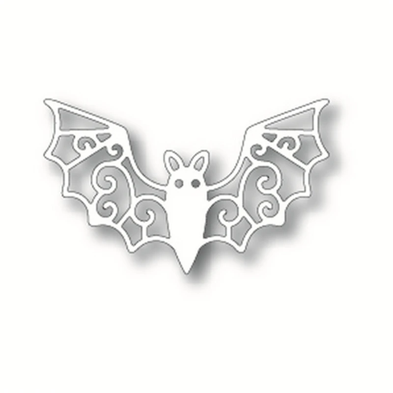 

YaMinSanNiO Metal Cutting Dies Scrapbooking for Card Making DIY Embossing Cuts New 2019 Craft Patterned Wings of Bat Element