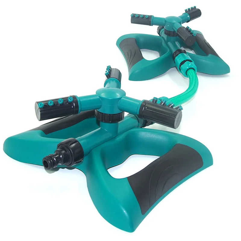 

Garden Sprinkler 360 Degrees Rotating Watering System Sprinkler Irrigation 3 Nozzle Pipe Hose For Garden Agriculture Lawn Tool