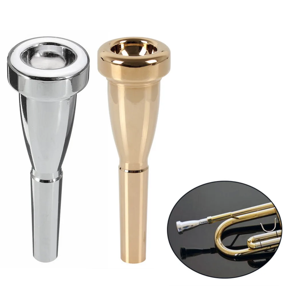 Trumpet Mouthpiece 3C Gold Silver High Quality Mouth Practice for Bach