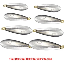 5 шт. вес для рыбалки Размер 10 г/20 г/30 г/40 г/50 г/60 г/70 г/80 г капли воды свинцовый вес s рыболовные свинцовые грузила рыболовные аксессуары