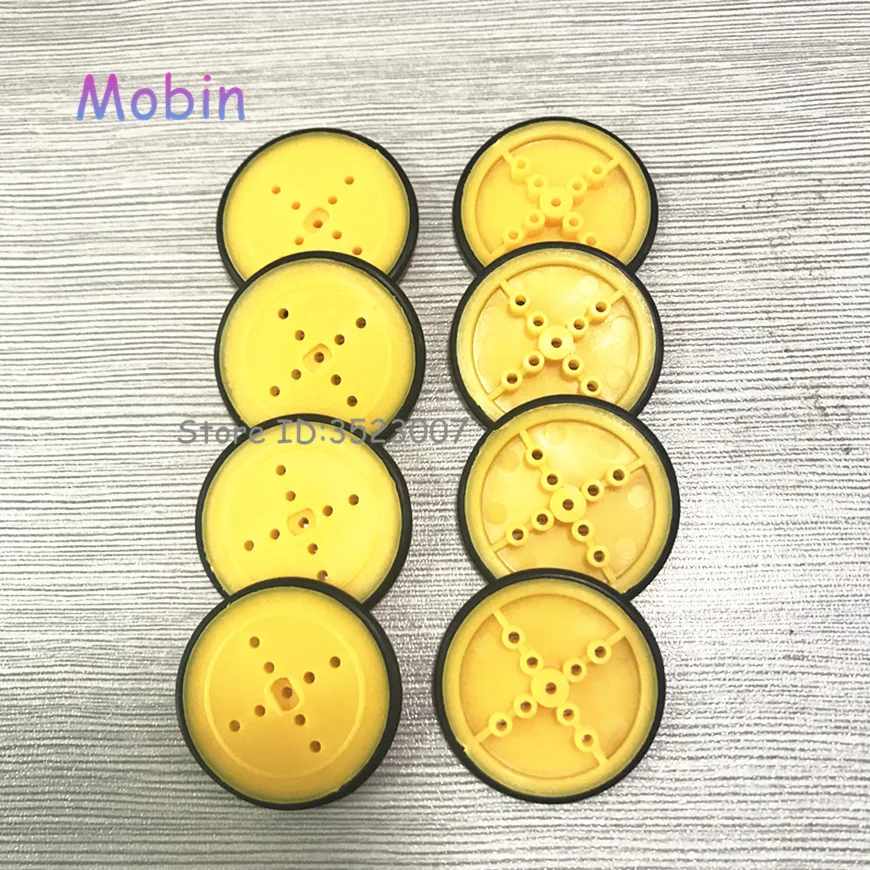 

50pcs/lot 410 rubber wheels tires TT motor robot intelligent platform car electronic Best quality Free shipping