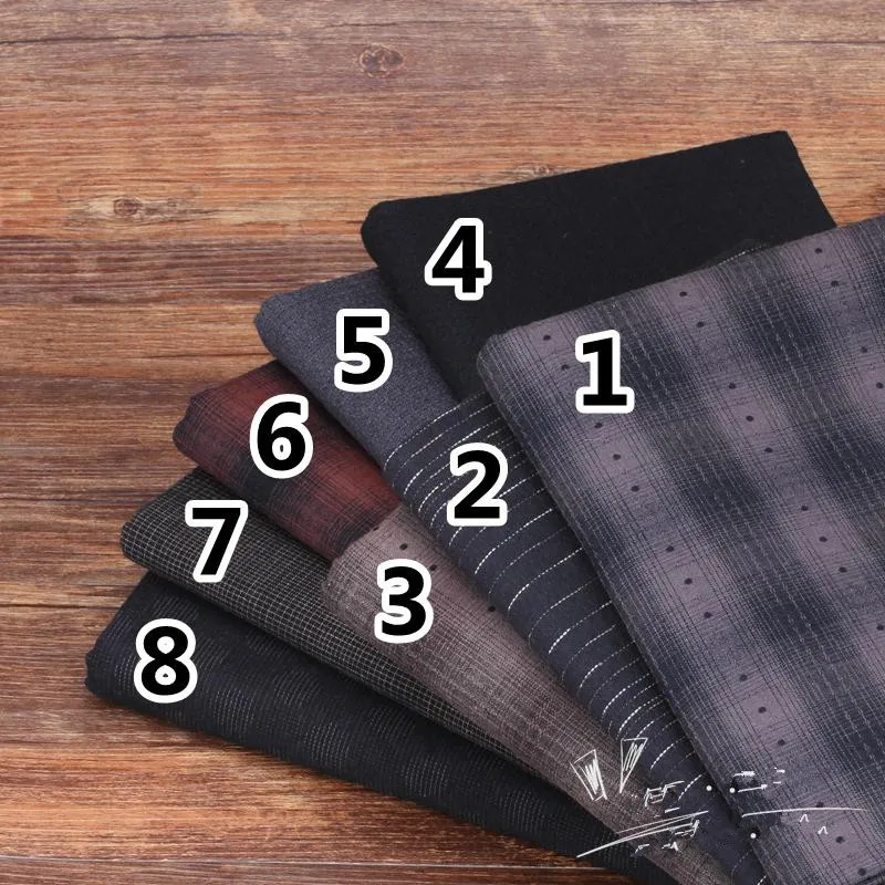 50*140 см Толстая мягкая Базовая Лоскутная японская пряжа окрашенная хлопковая ткань для шитья стеганых одеял узорная ткань для тильды