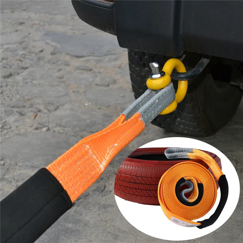 

Big Ant Nylon Recovery Tow Strap Rope LB Capacity Emergency Heavy Duty Towing Ropes For JEEP jk 60mm x 9M Snatch Strap