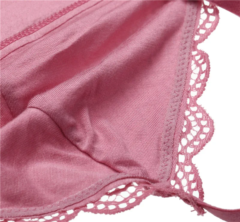 Сексуальный кружевной беспроводной комплект с бюстгальтером для женщин, модный розовый комплект нижнего белья, женские трусики без косточек, комфортное нижнее белье без подкладки