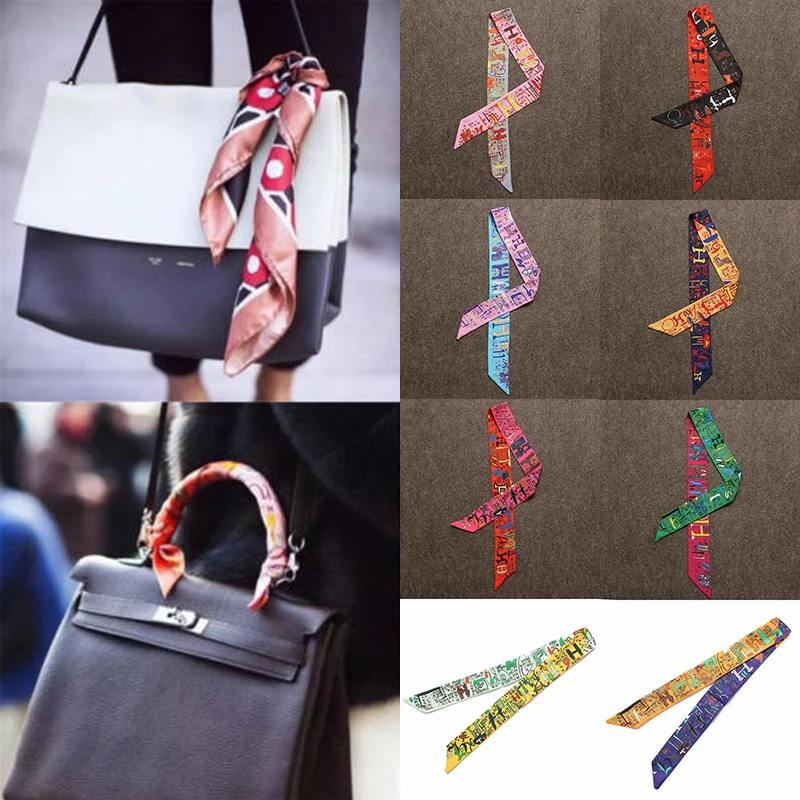 New Digital Printing Silk Ribbon Multi function Silk Scarves Craft