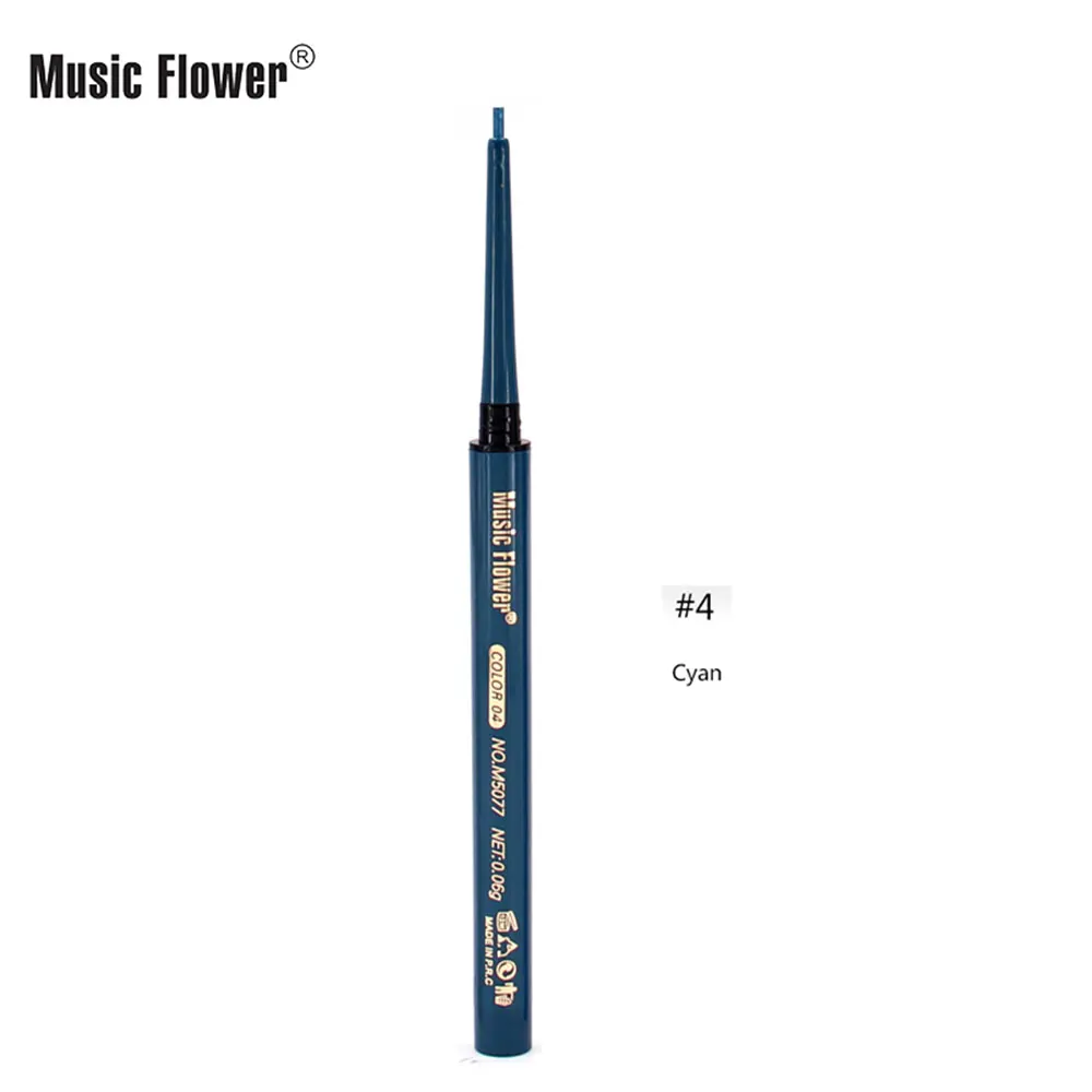Music Flower, быстро сохнет, красочная подводка для глаз ручка с натуральным водостойкая стойкая antidyeing 8 цветов косметика для глаз - Цвет: 4